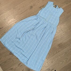 Sister Jane Sky Blue Checkered Dress